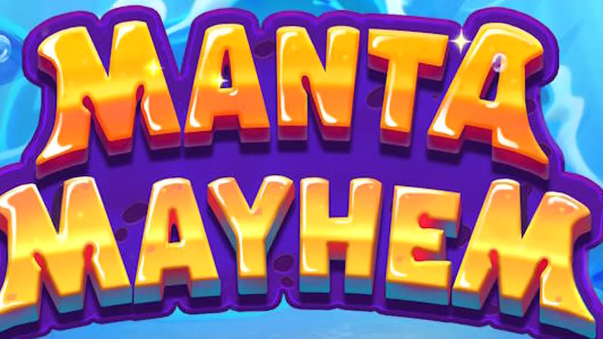 Cena subaquática colorida com criaturas marinhas engraçadas e uma Manta Ray em Manta Mayhem